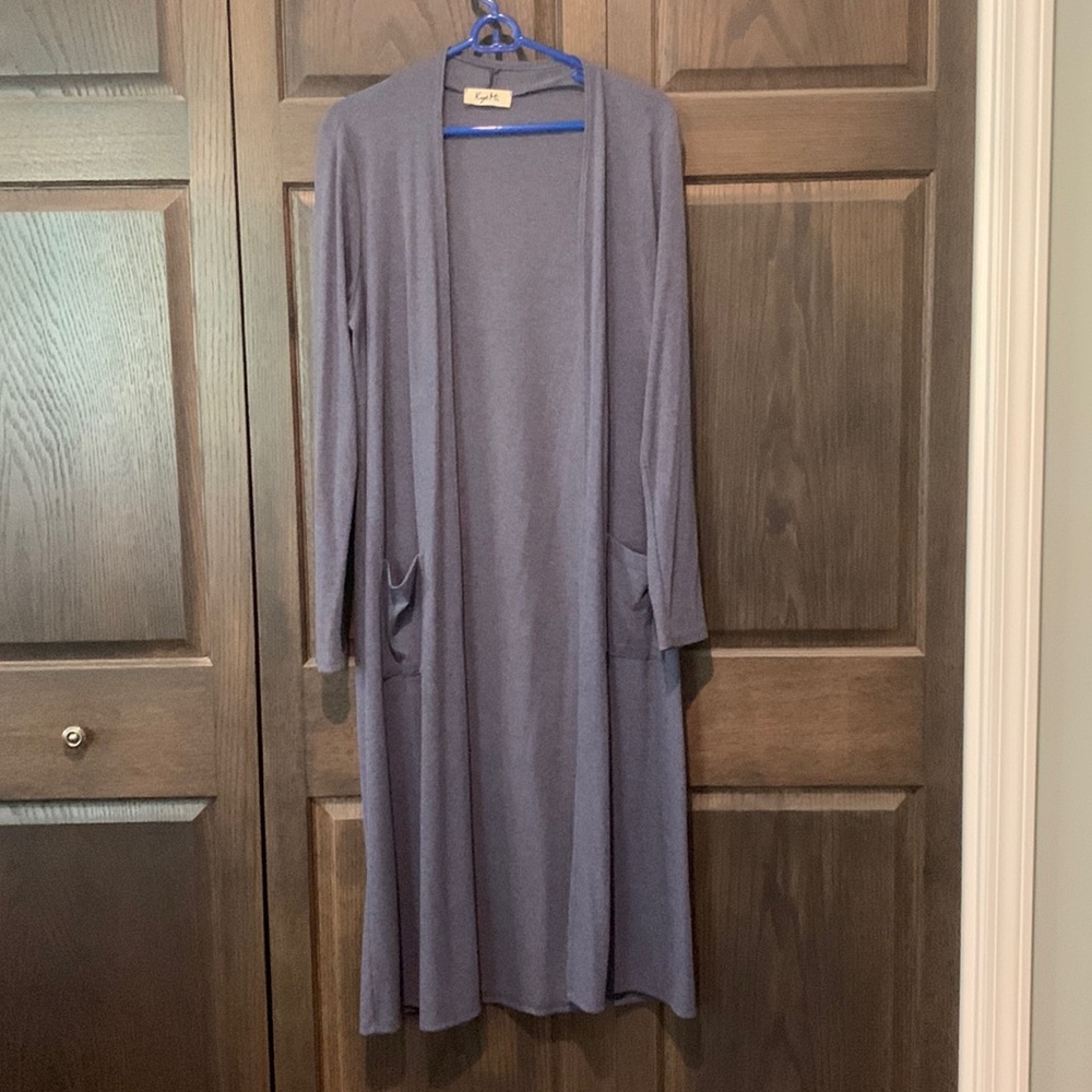 Heather blue duster